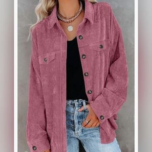 Dark Pink Shacket